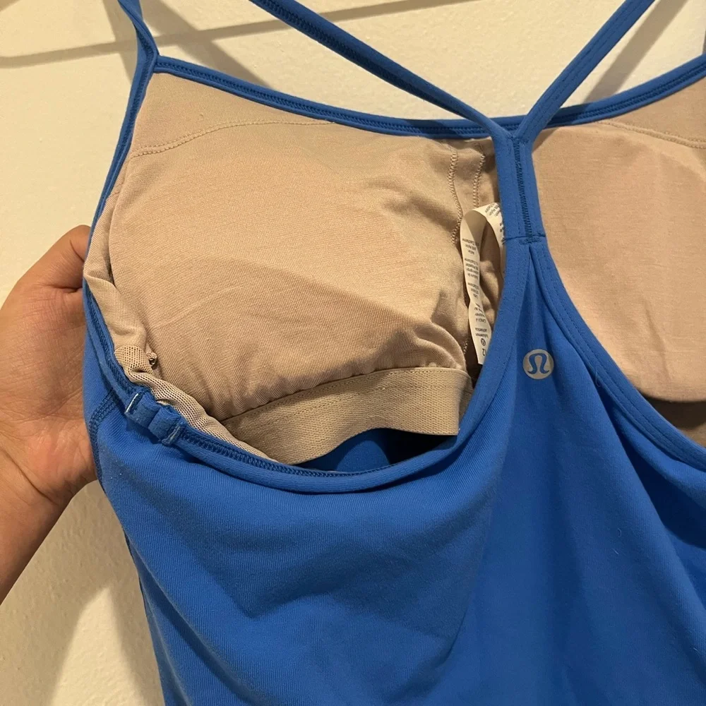 Lululemon Blue Power Y Tank Top Size 12 - Picture 7 of 7